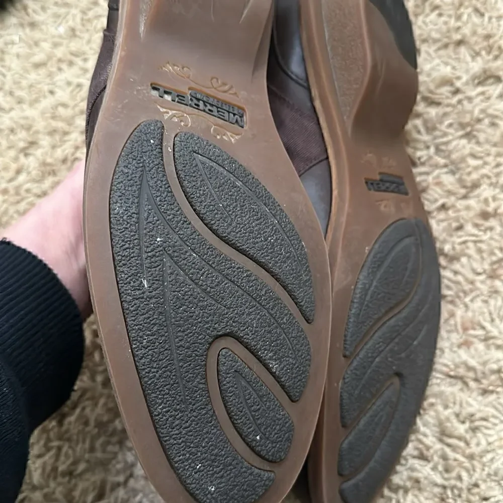 Merrell Adaline Bluff Bracken Ankle Boots Adventure Outdoors Leather Brown | 9